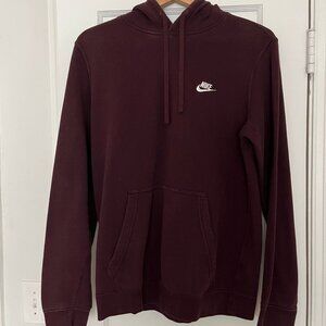 NIKE burgundy hoodie